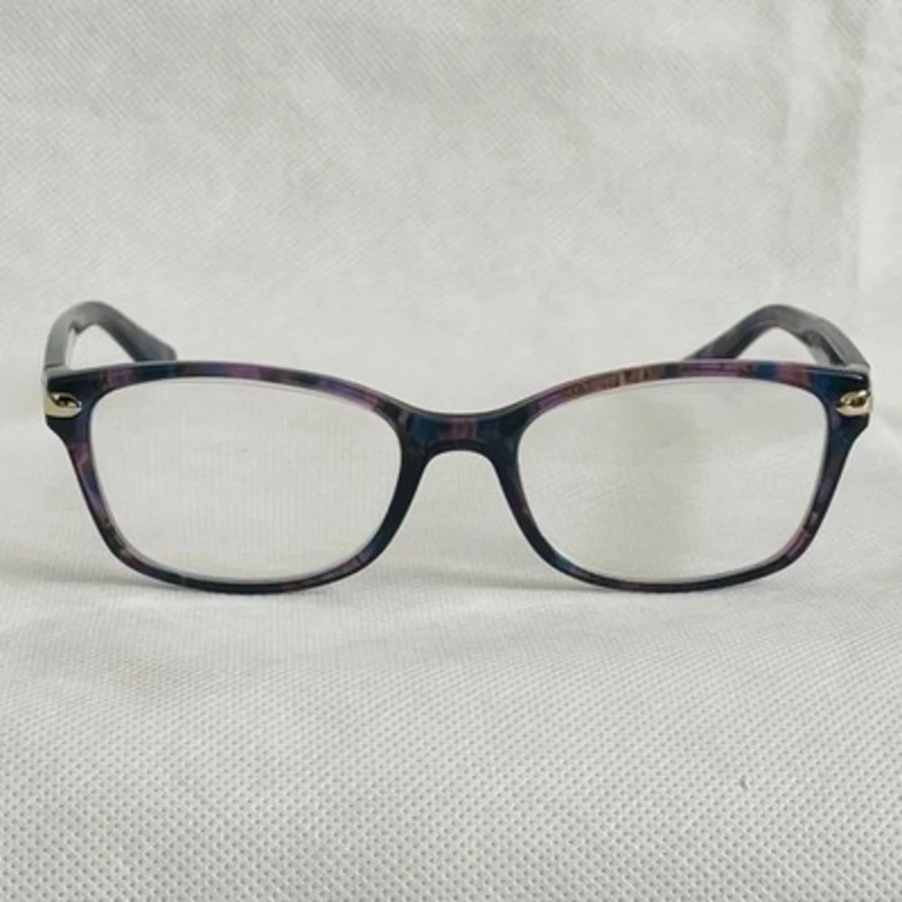 Coach Women's HC6065 Reading Glasses Eyeglasses Confetti Purple Frame 5288